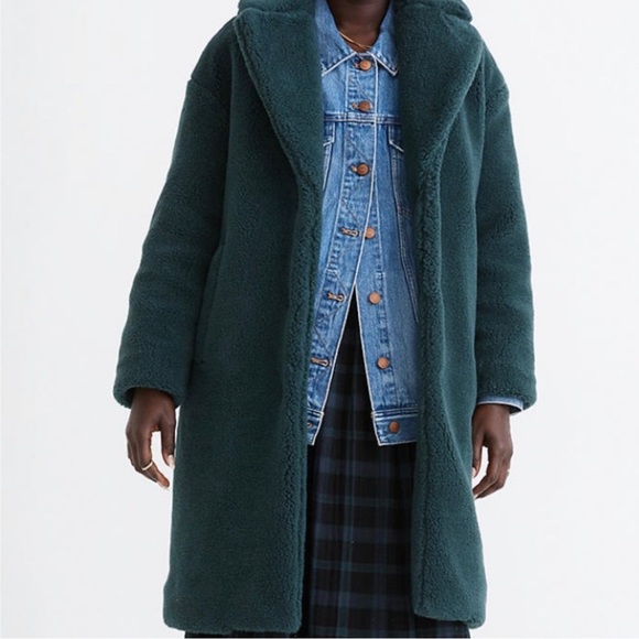 Madewell (Re)sourced Teddy Sherpa Coat S - Picture 3 of 6